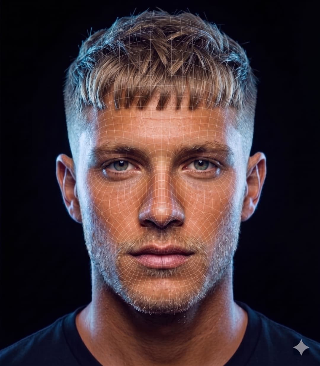 After: AI preview with the recommended haircut
